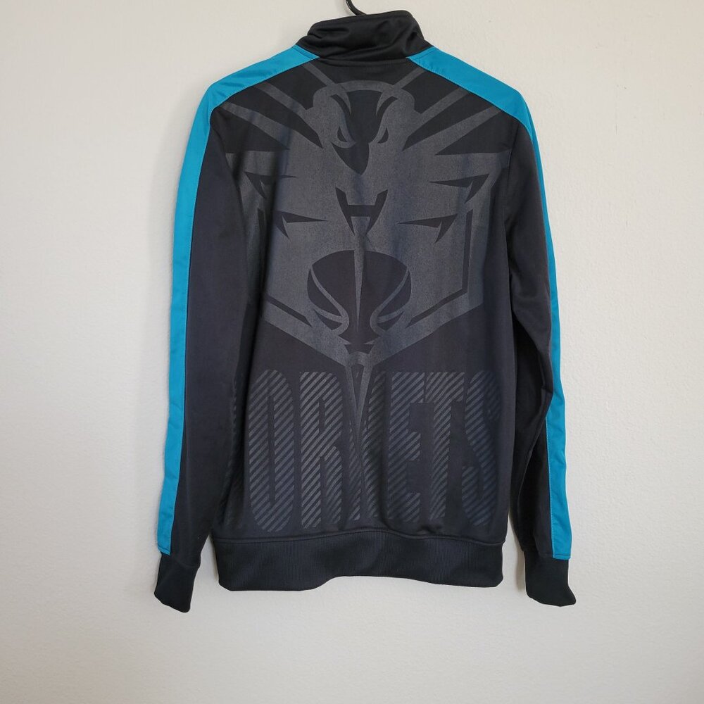 NBA Black and Blue Hornets Jacket - Picture 2 of 8